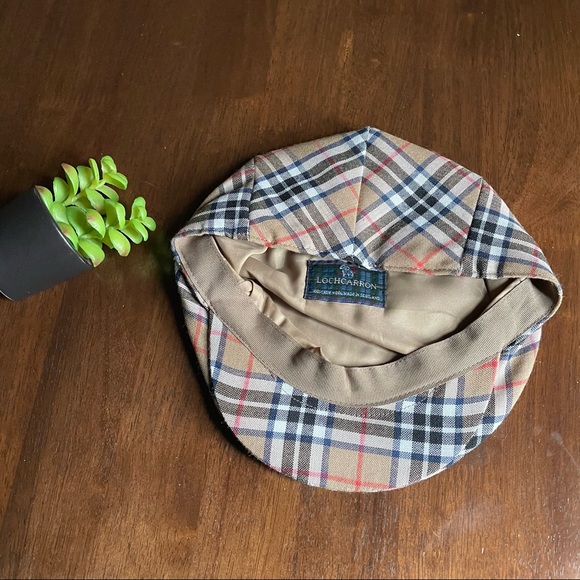 LOCHCARRON Of Scotland 100% Pure Wool Camel Tartan Plaid Check Flat Cap Hat main image 4